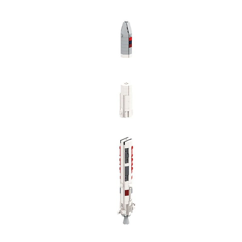 MOC Building Blocks scala 1:110 Angara 1.2 veicoli di lancio modello fai da te assemblare mattoni serie spaziale giocattoli educativi regali