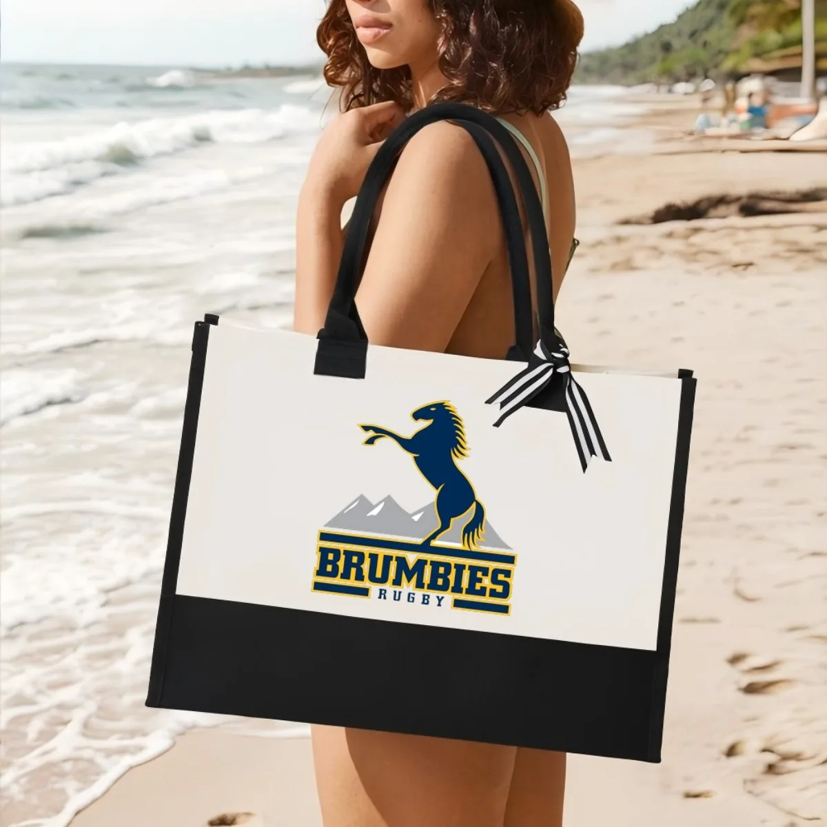 

ACT Brumbes 2026 Новое поступление, модная практичная просторная многоразовая большая сумка с узором и принтом, 2-цветная сверхпрочная большая сумка на плечо для