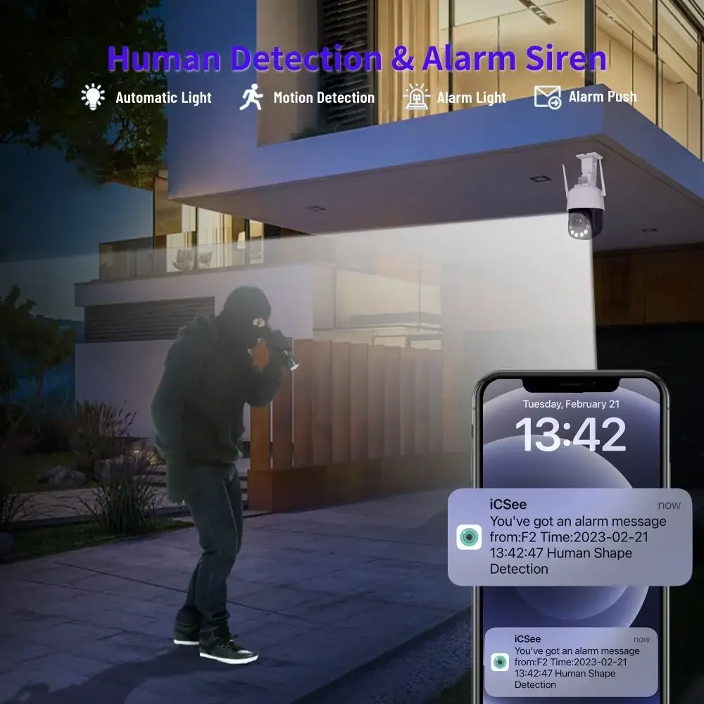Barato 36X Zoom 5MP WIFI cámara IP PTZ remoto al aire libre 100m IR visión nocturna H.265 HD cámara domo inalámbrica de alta velocidad CCTV