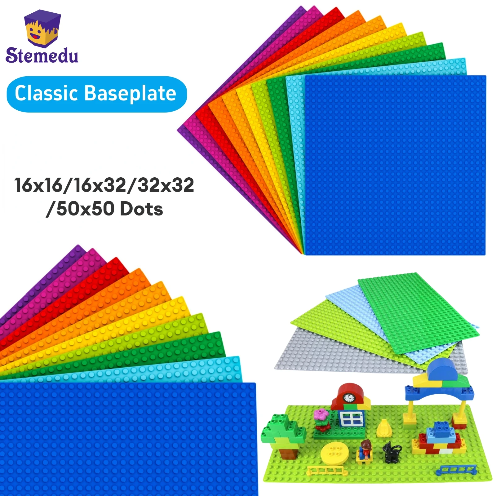 Baseplate 16*16 32*32 16*32 Dots 91405 One Side Building Block Compatible Leduo Classic Bricks Board Assembly Puzzle Toys Gift