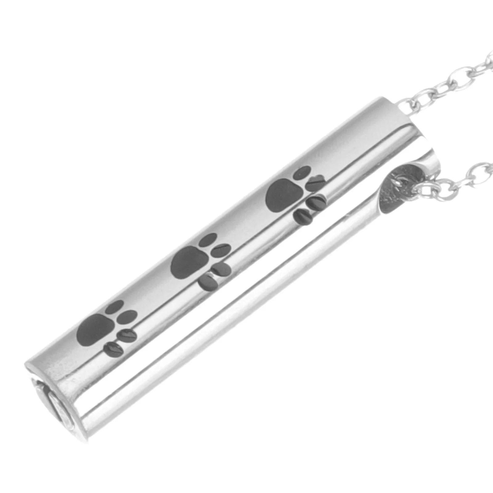 

Bone Ash Pendant Necklace For Cremation Keepsake Memorial Jewelry Titanium Steel Urn Pendant For Human Pet Ashes Funeral