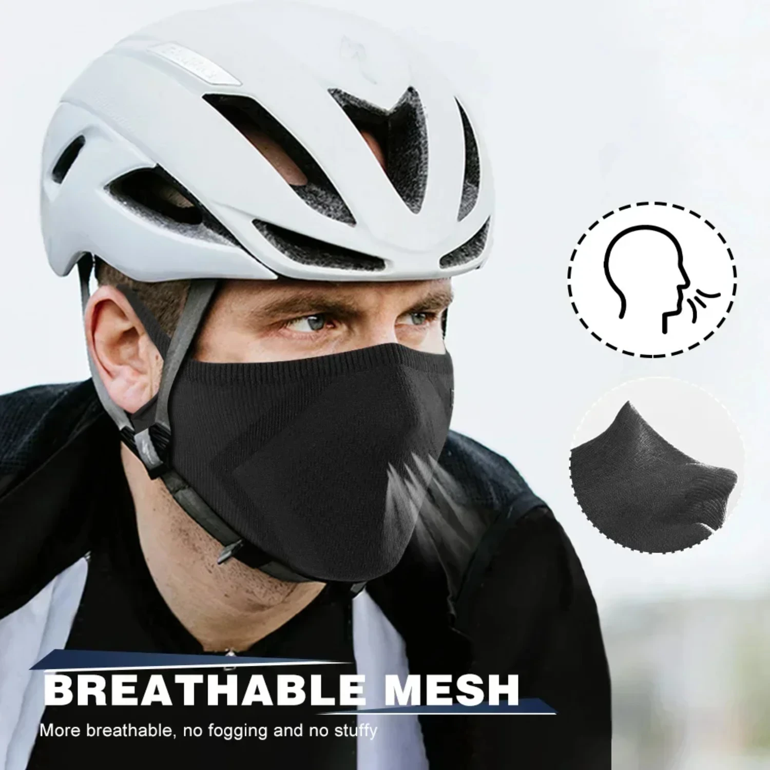 Warm Face Masks Windproof Breathable Soft Face Cover Reusable Washable Sports Cycling Hiking Outdoor Accessories  Men Women