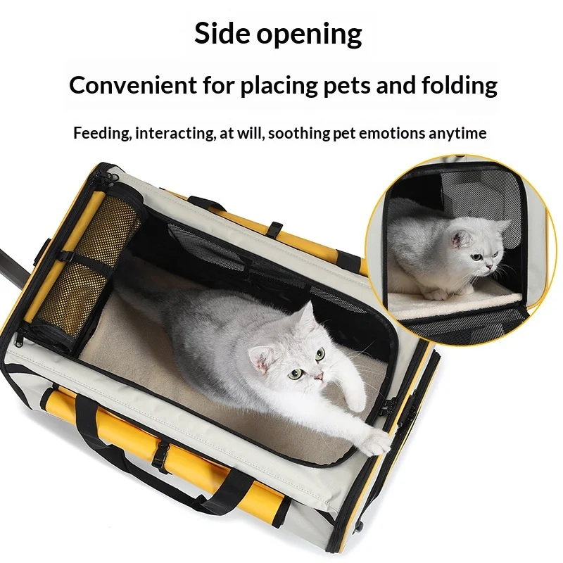 Transportín plegable para gatos y perros: carrito y maleta - imagen 5