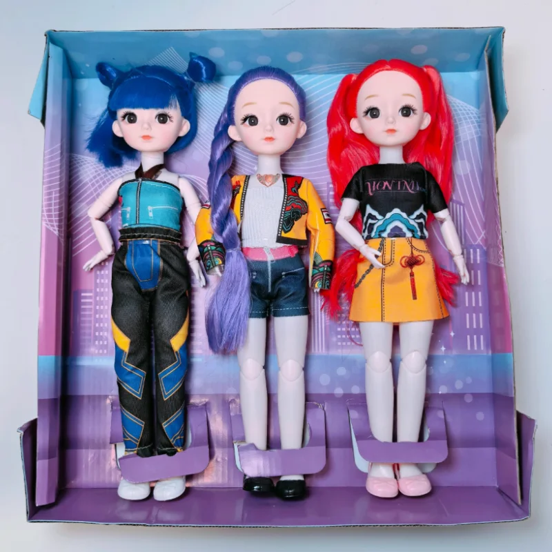 2025 In Voorraad Kpop Demon Hunters Huntr/X Perifere Pop Handgemaakte Meisje Geschenkdoos Kawaii Action Figure Speelgoed