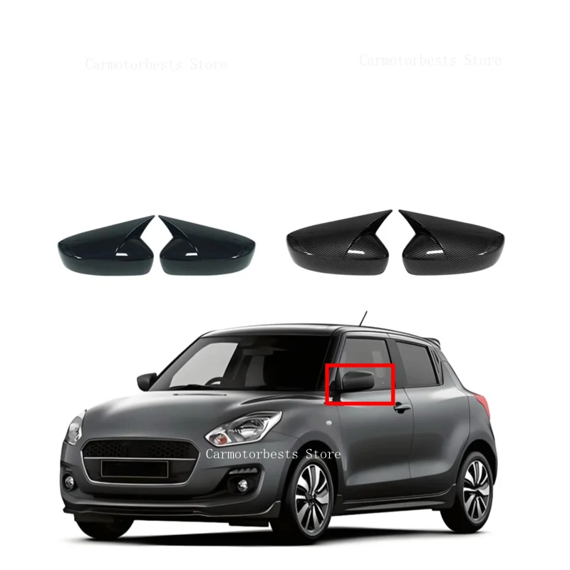 Fit For Suzuki Swift 2018 2019 2020 2021 2022 -2025 Car Styling Rearview Mirror Cover Cap Mirror Housing Cover Rearview Cap