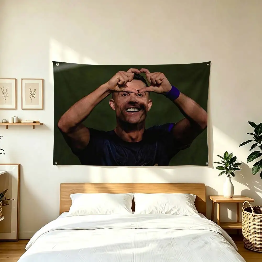 C-Cristiano R-Ronaldo C-CR7 Football Star  Flags Wall Hanging Tapestry Outdoor Garage Room Decorative flag Background Blanket