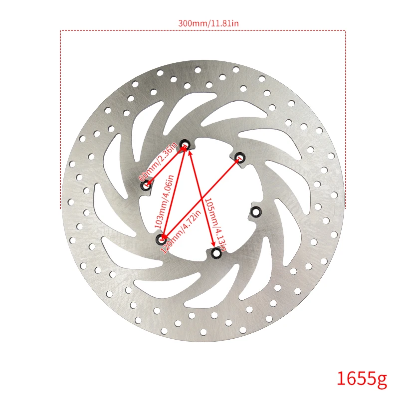 JSRAOMGملحقات الدراجات النارية قرص الفرامل الأمامي لـ BMW F650 1993 1994 1995 1996 1997 1998 1999 2000 2001 2002 2003 2004 2005 2006 2007 2008 2009 F650CS 2000-2007 F650GS F650ST F 650 GS Daker 2004-2007