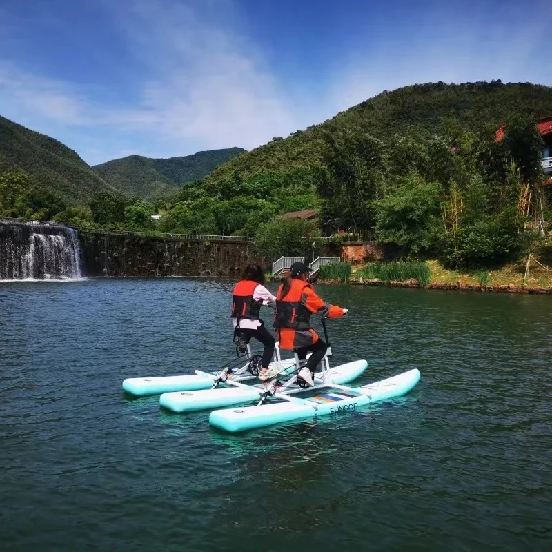 Single double triple water bicycle Fangsuo water electric bicycle scenic spot