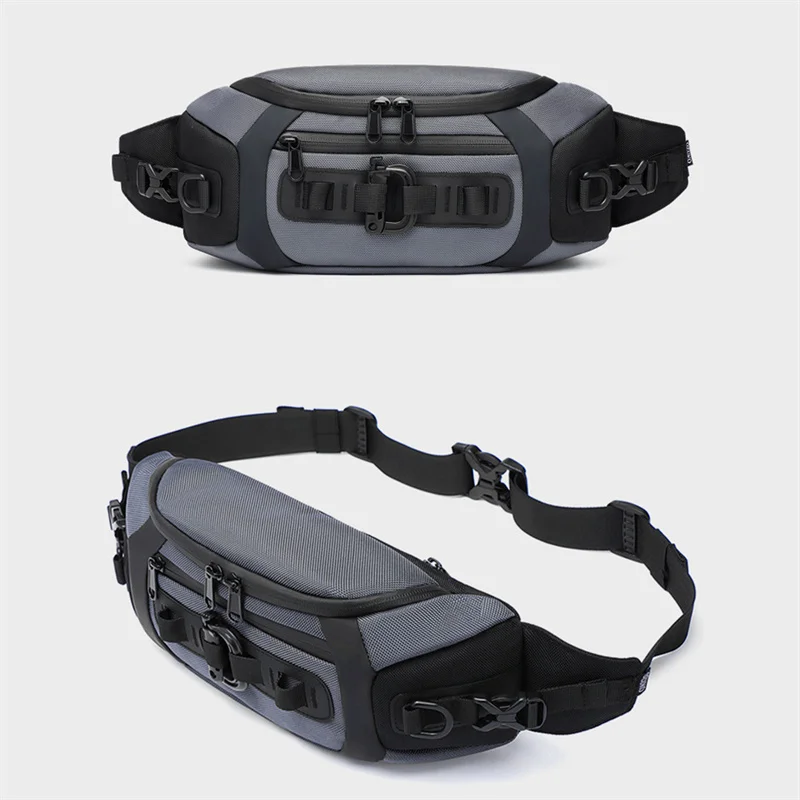 Men Waist Bag Outdoor Sports Multifunction Waterproof Male Chest Bag Mens Crossbody Bags