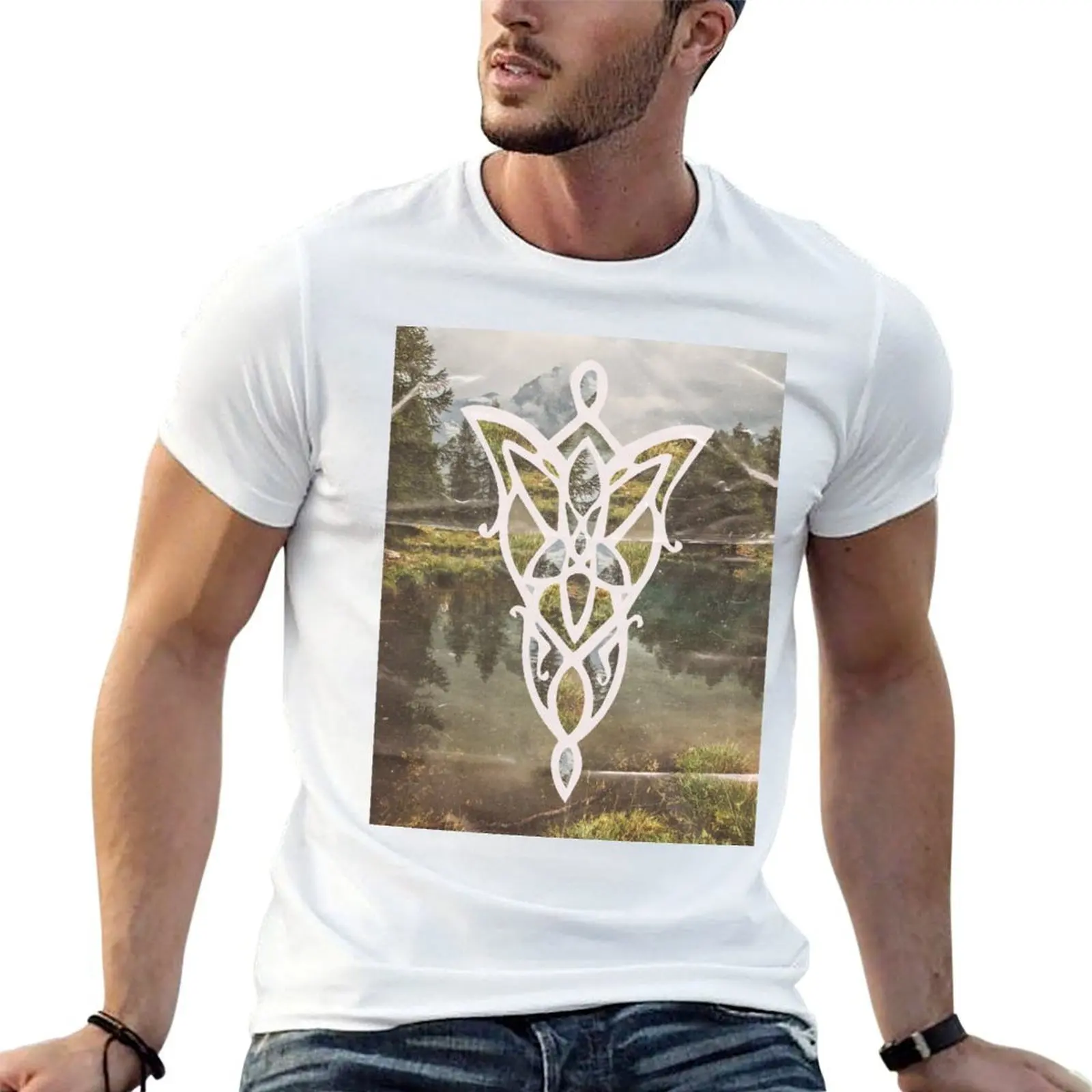 

Evenstar Polyscape T-Shirt man t shirt heavy cotton cotton t shirt man t shirts for man pack cotton T-Shirt