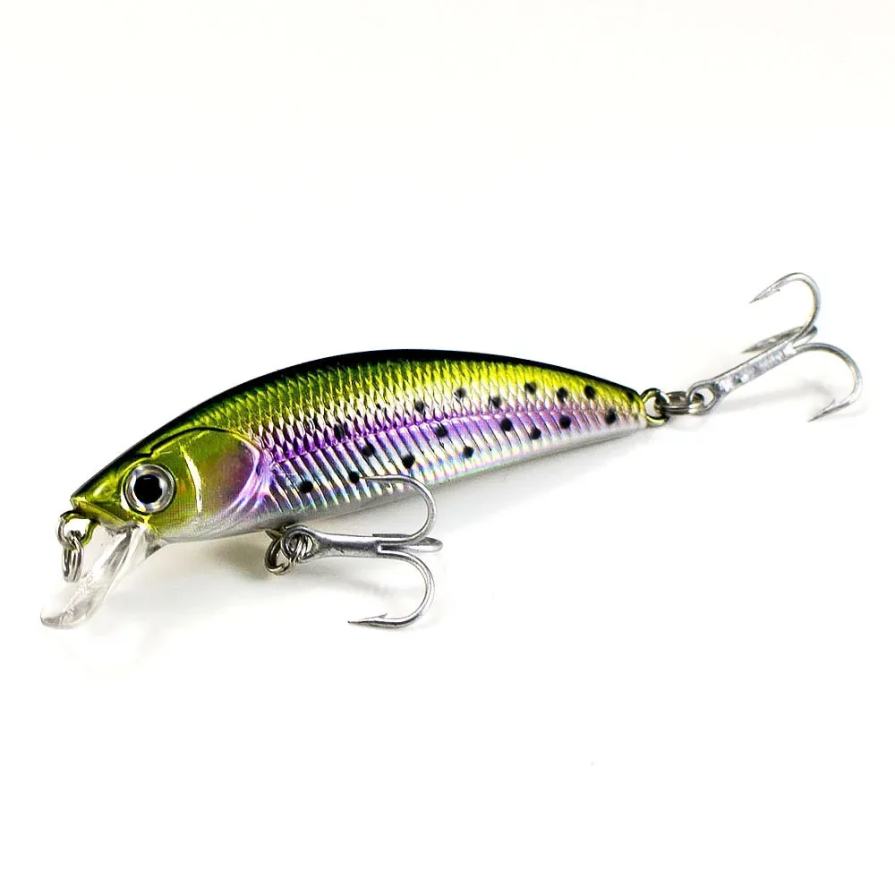 COUNTBASS Hard Lures Fishing Baits, Minnow,  Wobblers, Plug, Freshwater Shad Fish Lure 60mm 4.9g