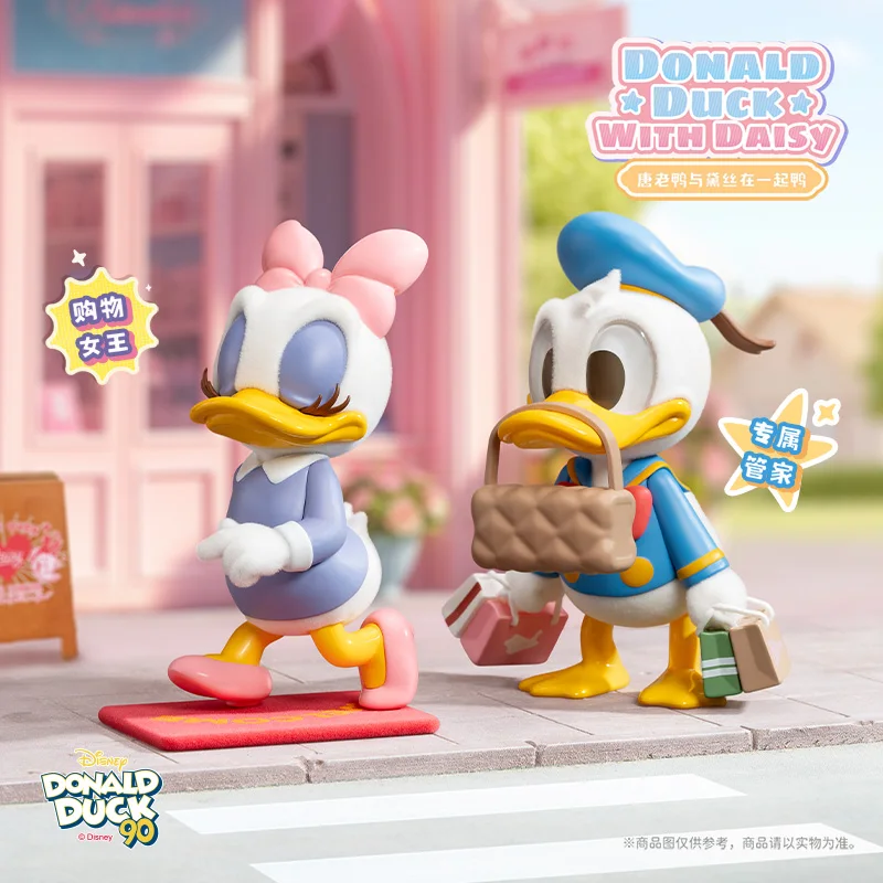 

Коллекционная фигурка 52TOYS Disney Donald Duck с Дейзи в закрытой упаковке, модная игрушка, украшение для рабочего стола, подарок для взрослых коллекционеров