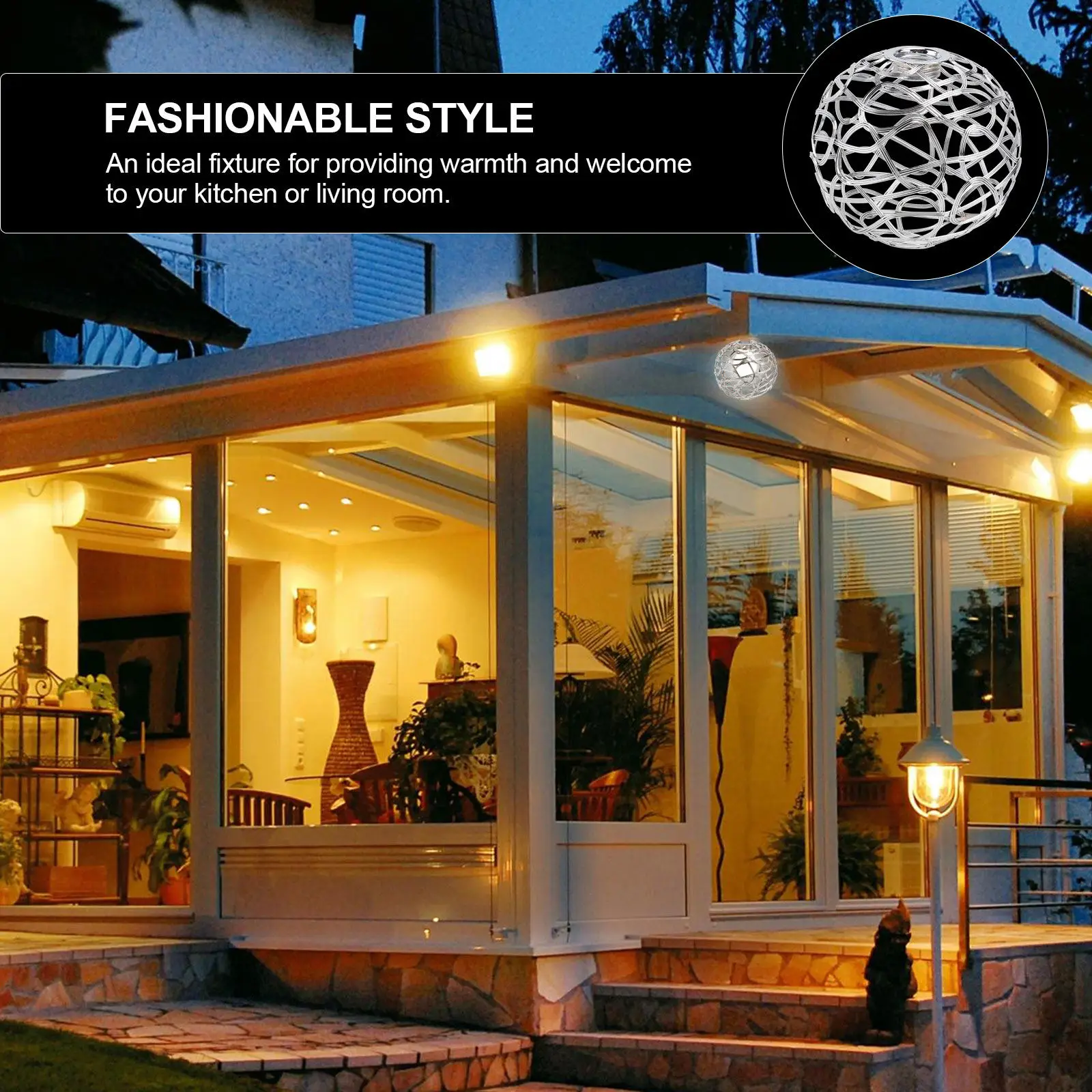 

1 шт. полый металлический абажур в форме шара, подвесной светильник для домашнего декора, кафе, бара, потолочное освещение, декоративный металлический абажур