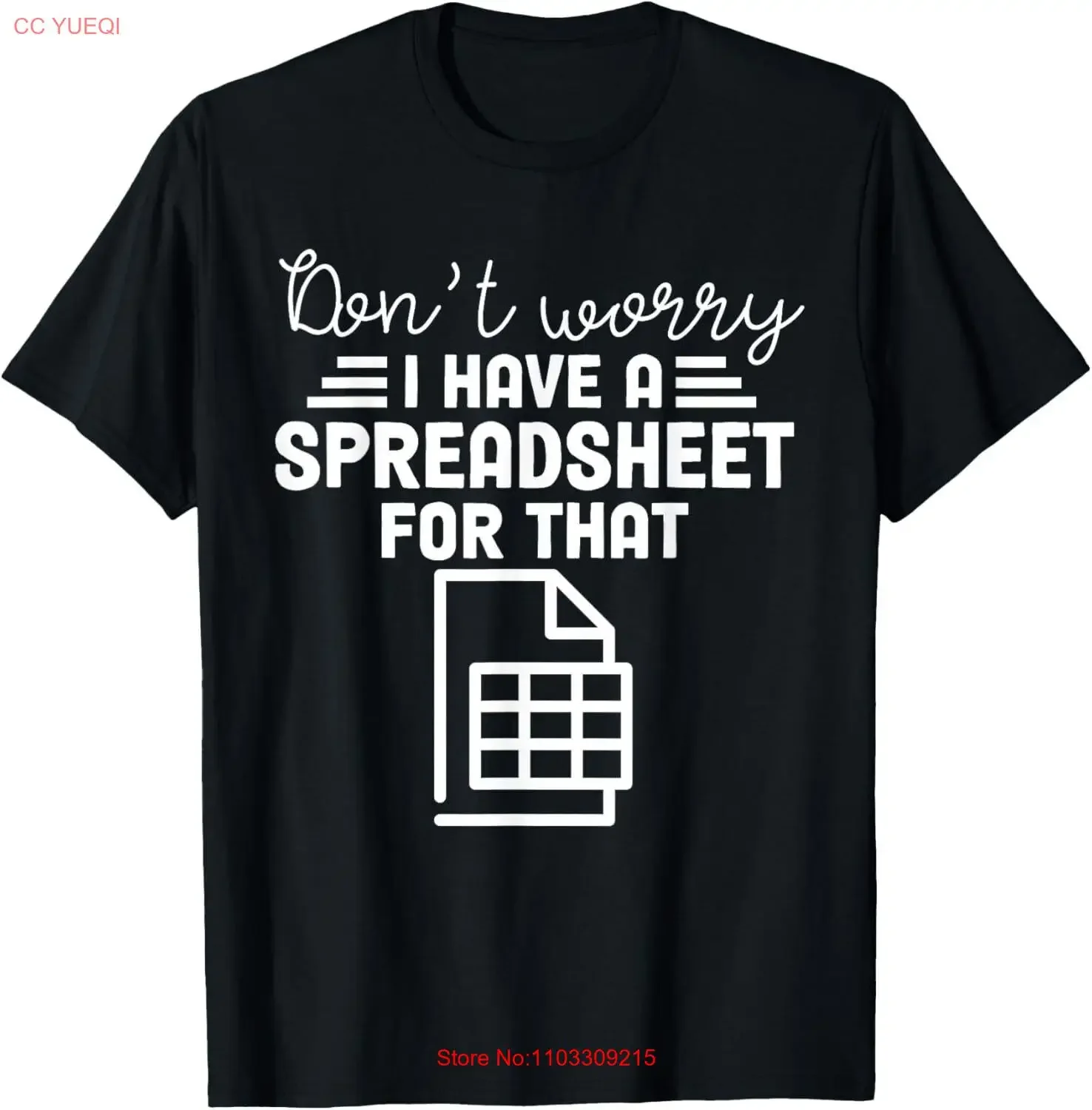 Ne vous inquiétez pas, j'ai une feuille de calcul pour ce analyseur de données t-shirt vintage lavé respirant décontracté unisexe homme