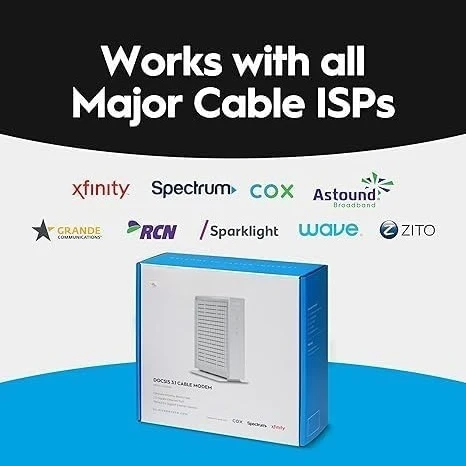 

CODA56 Multi-Gigabit DOCSIS 3.1 Modem | 2.5 Gbps Max Internet Speeds |Cox & More |2.5 Gbps Ethernet Cable Modem·New Popularity