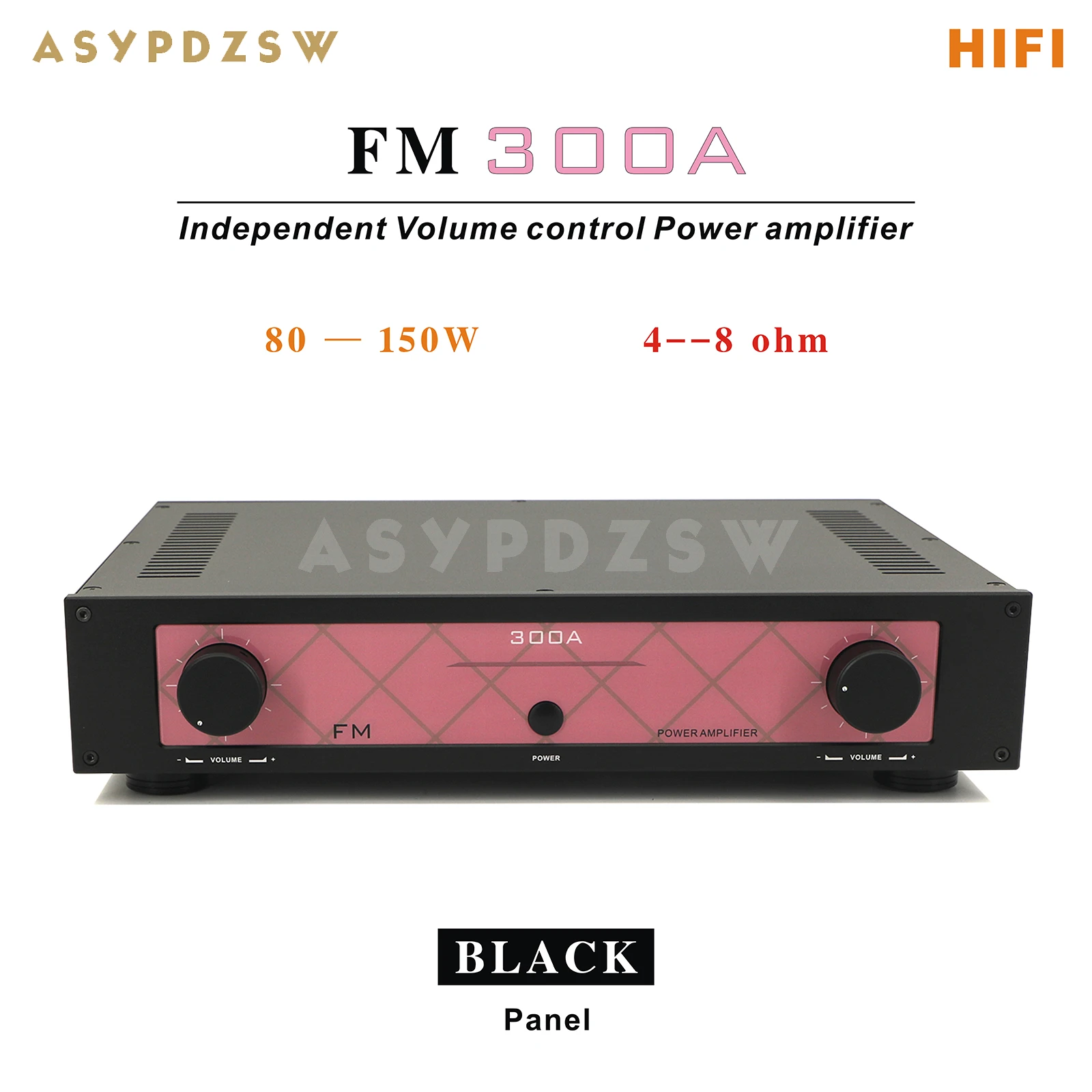 HIFI F300A Independent Volume Control Class AB Power Amplifier Based on FM300A Circuit 80--150W/4--8 ohm