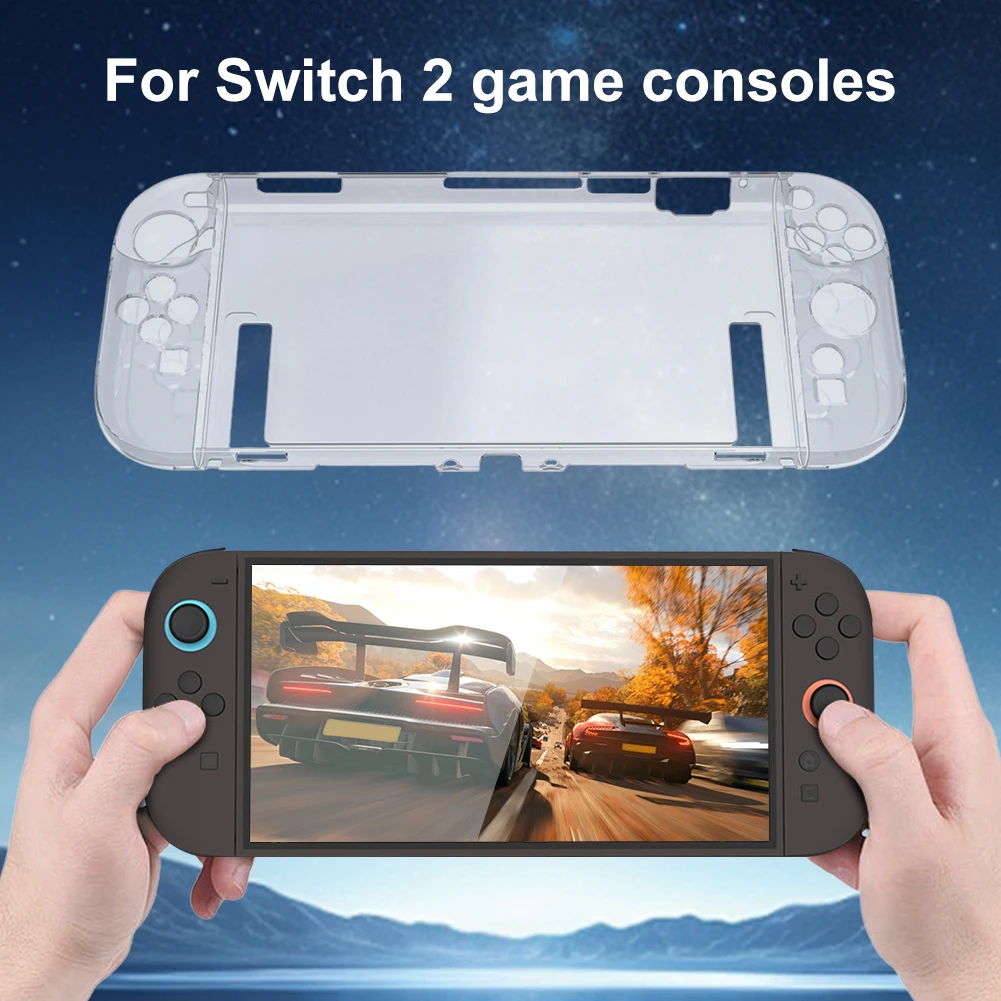 Étui transparent Dockable pour Switch 2, étui de protection mince pour PC, housse de poignée en TPU souple pour accessoires Joy-Con