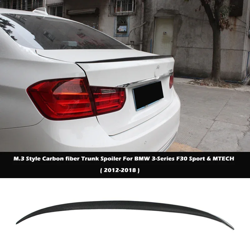 

M3 Style Carbon fiber Boot Lip Rear Wing Trunk Ducktail Spoiler For BMW 3 Series F30 F35 328i 320i 12-18