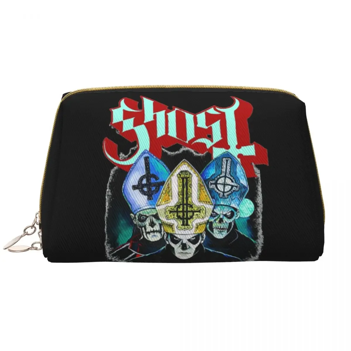 Ghost Impera Maestro Toiletry Bag for Women Heavy Metal Rock Band Cosmetic Makeup Organizer Ladies Beauty Storage Dopp Kit Case