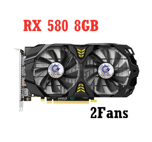 

RX 580 8GB Gaming GDDR5 256Bit PCI Express 3.0 ×16 Radeon GPU Desktop Computer Gaming Video Card Used