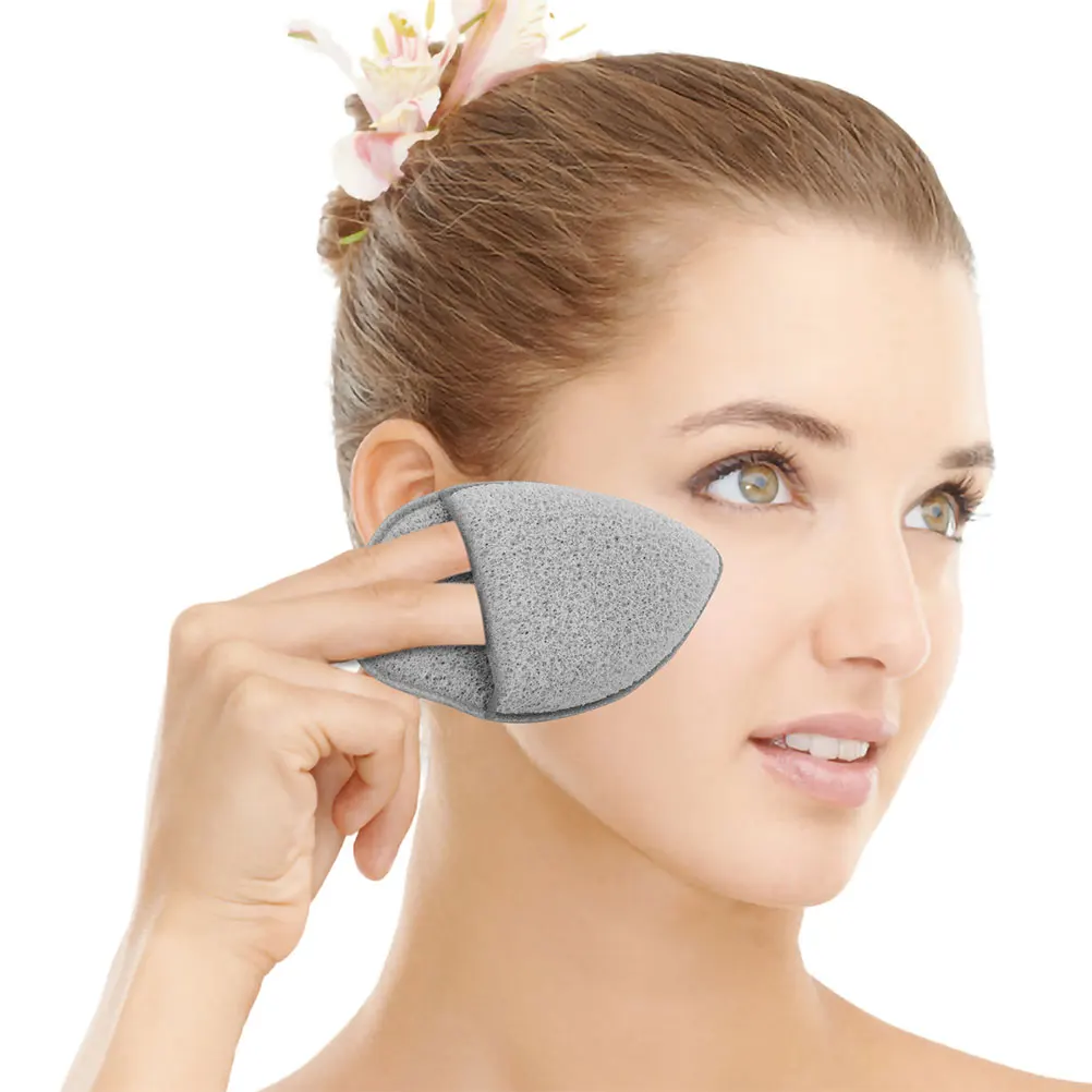 

4pcs Facial Cleansing Sponges Soft PU Exfoliating Pads for Face Makeup Remover Triangle Puff Hydrophilic Cushion