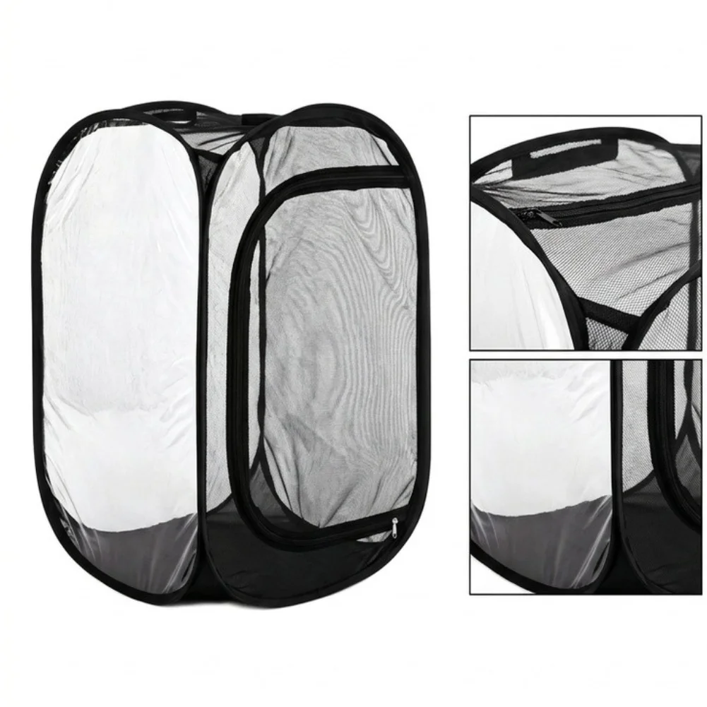 Portable Plant Shade Tent with Zippered Front for Ventilation Control Suitable for Patios Balconies and Backyard Gardens