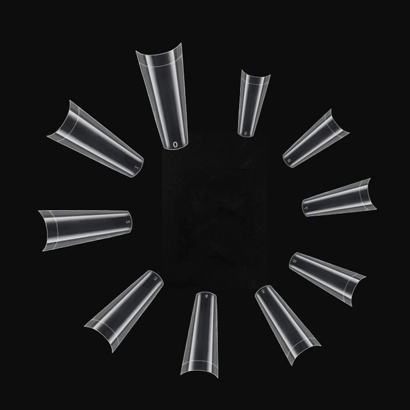 120PCS Long Clear Ballerina semi-frosted  Nails Tips for Acrylic Nails Salons and DIY Nail ArtSemi-finished product Mud glue