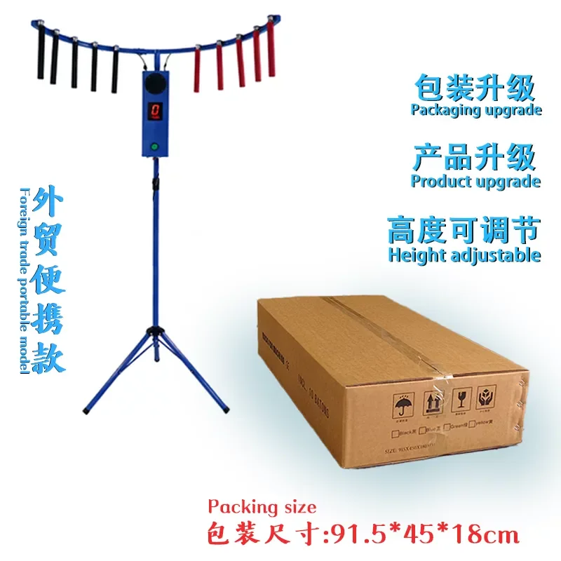 Hand-Eye Coordination Stick Catching Game. Commercial amusement equipment with falling sticks,