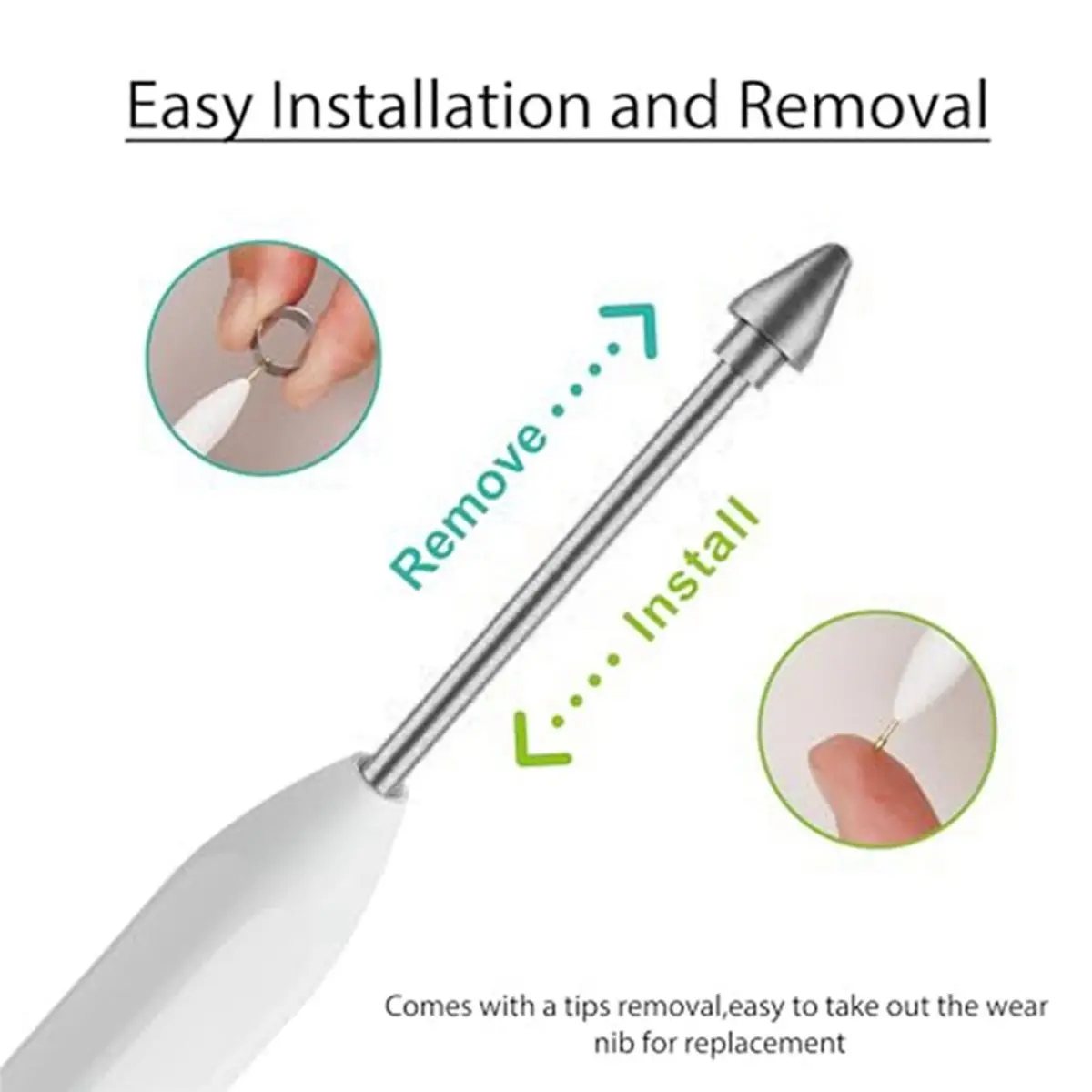 NEW FACTORY~10PCS Metal Stylus Pen Nibs Replace for Galaxy Tab S11/S11 Ultra with Pen Clip