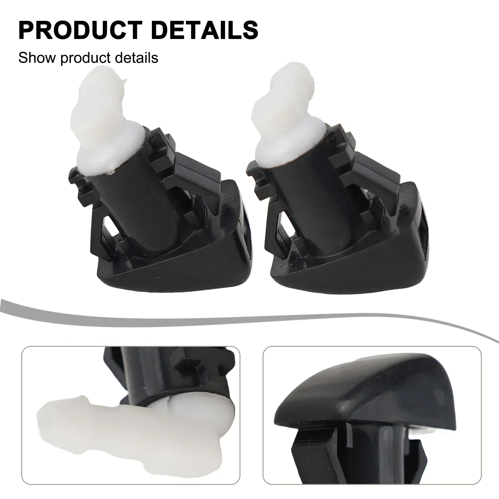 2pcs Washer Nozzles Car Windscreen Wipers Parts Washer Wiper Nozzle 68102968AB Car Accessories Front Windshield