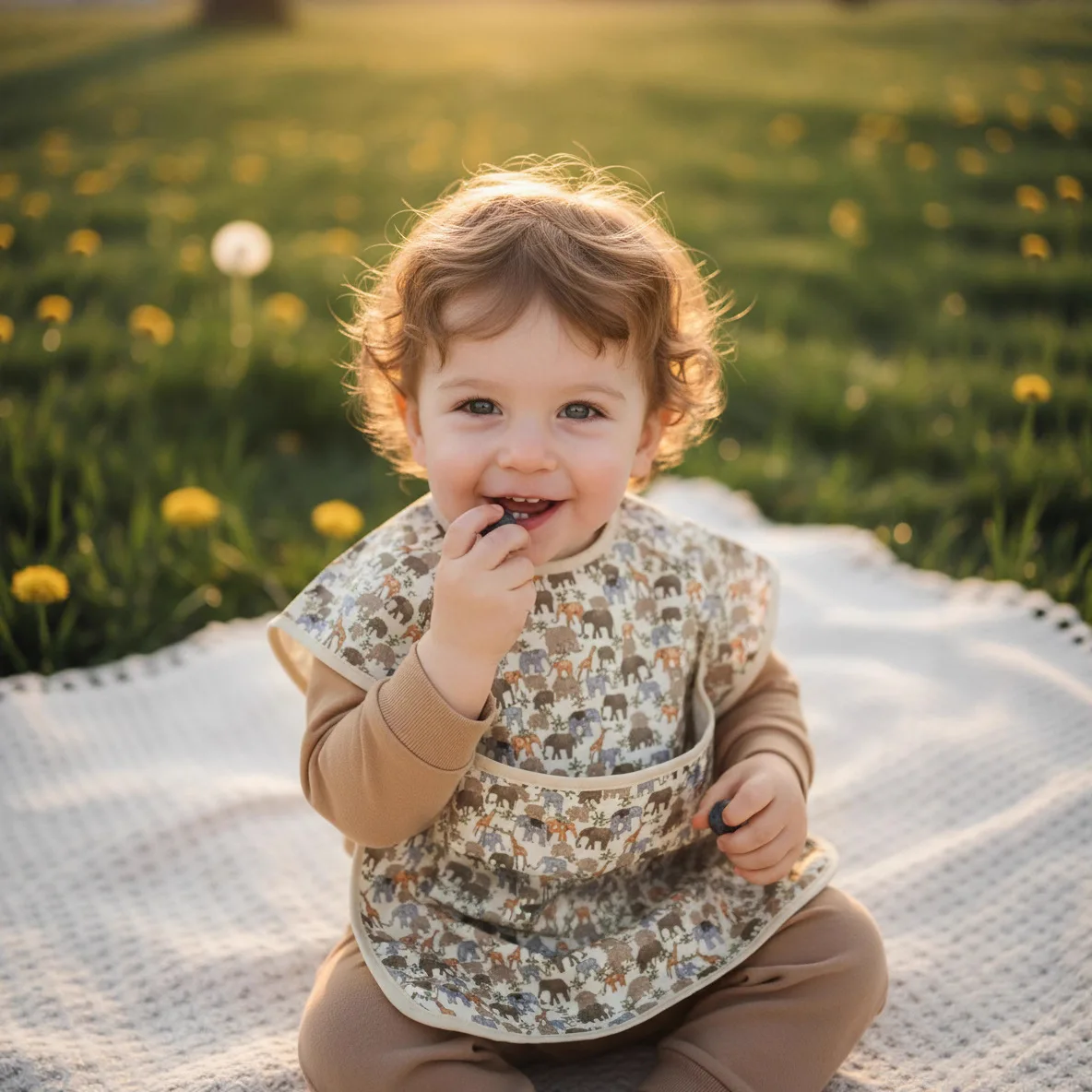 Children Painting Art Smock Waterproof PU Infant Sleeveless Bib Baby Feeding Bib Kids Apron Bibs Newborn Reverse Dressing