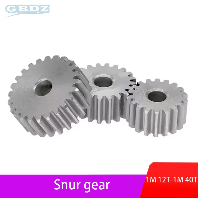 

1pc Spur Gear 1M 12T-40T Metal Transmission Gear 45# Steel 1 Modulus 12 13 14 15 16 17 18 19 20 21 22 23 24 25 30 -40 Teeth
