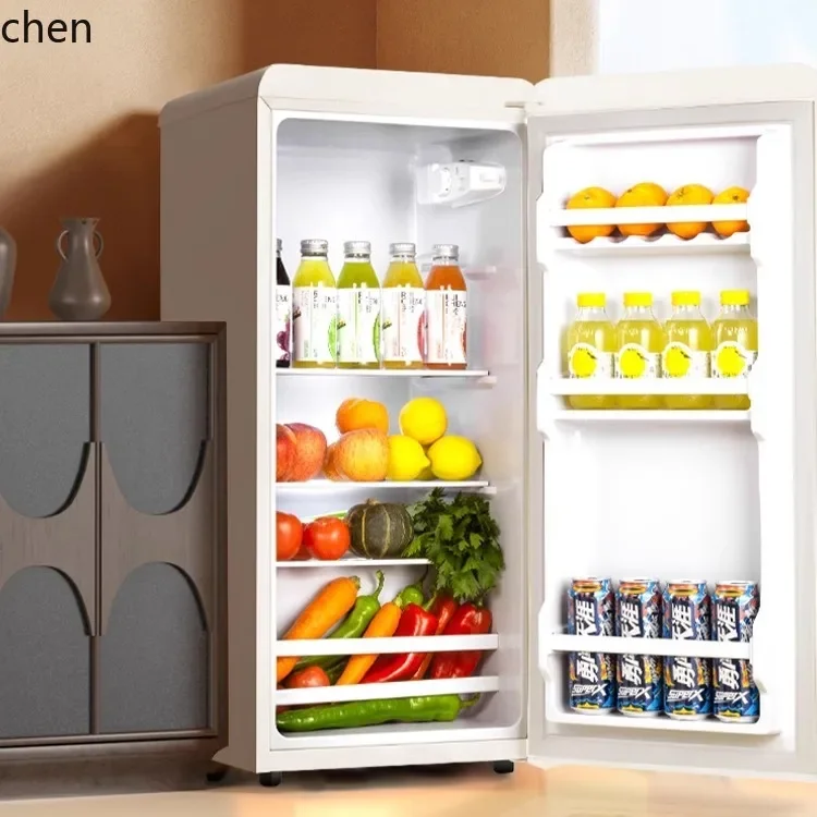 

ZML refrigerator household small dormitory double door refrigerated and frozen rental room electricity-saving small refrigerator