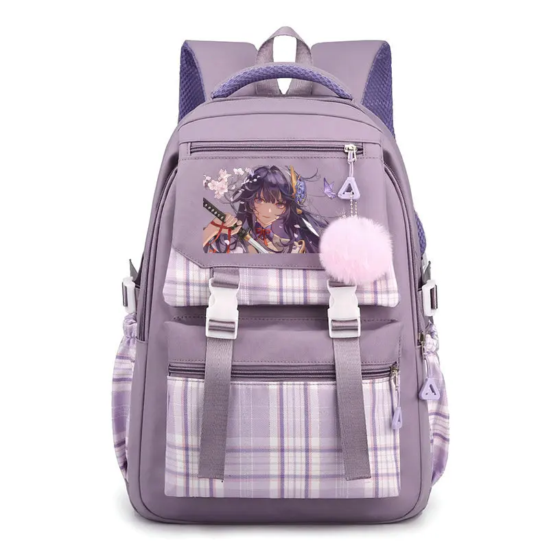 

Anime Backpack Solid Color Casual Women Backpack Teenage Girl School Bag Student Girls Shoulder Bag Casual Mochilas