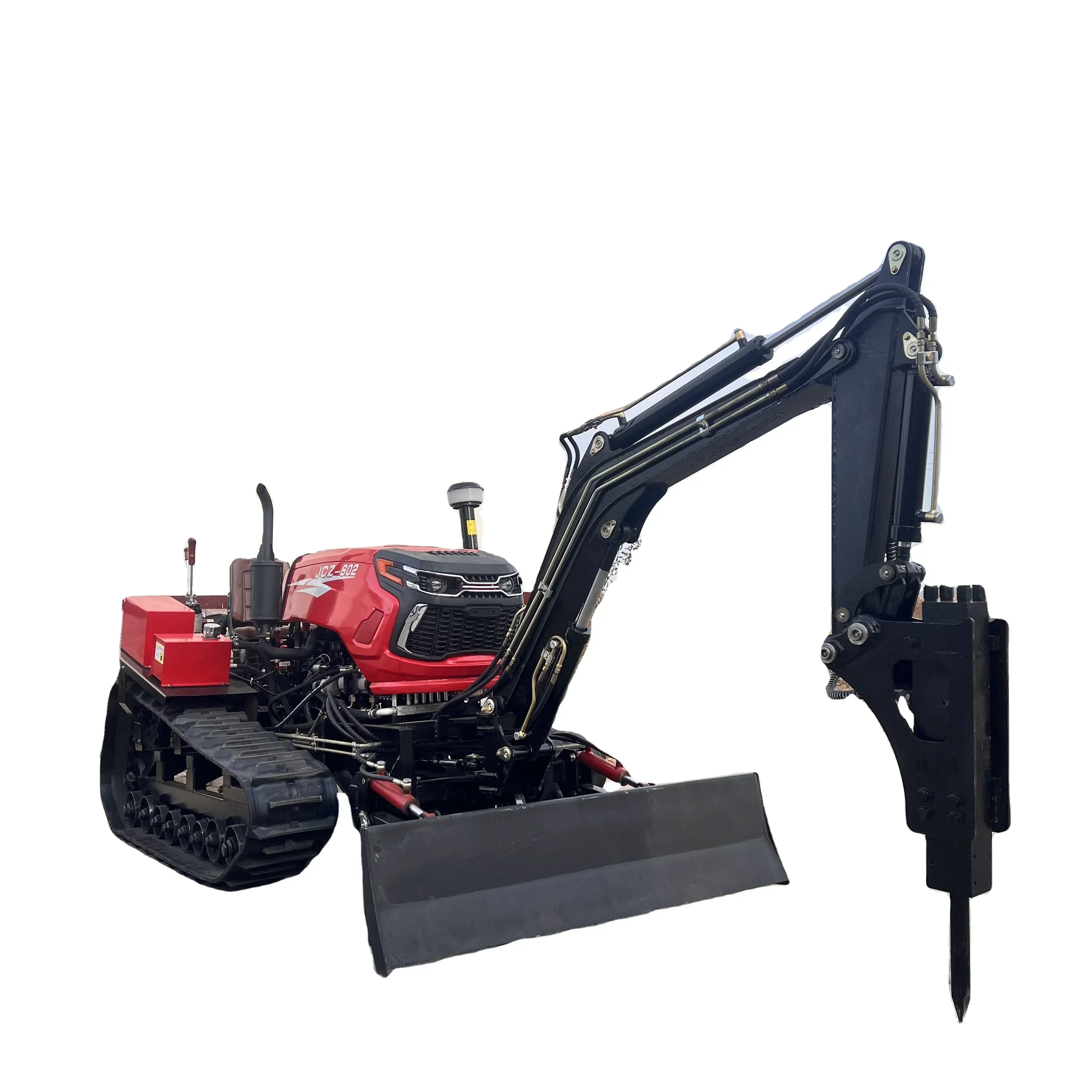 

Multi Functional Trenching Agricultural Crawler Tractors Remote Control Orchard Greenhouse Micro Tiller Cultivators