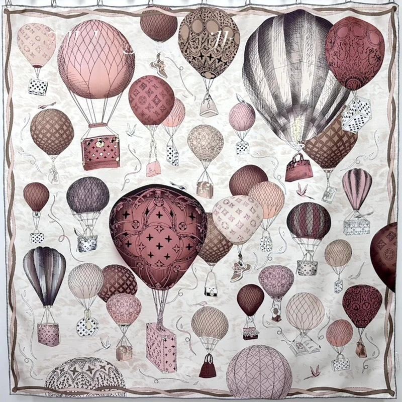 シルク手巻きエッジスカーフ-88-センチメートル正方形ショール女性のファッション春夏新スタイルマルベリーシルク大判スカーフラップスカーフ