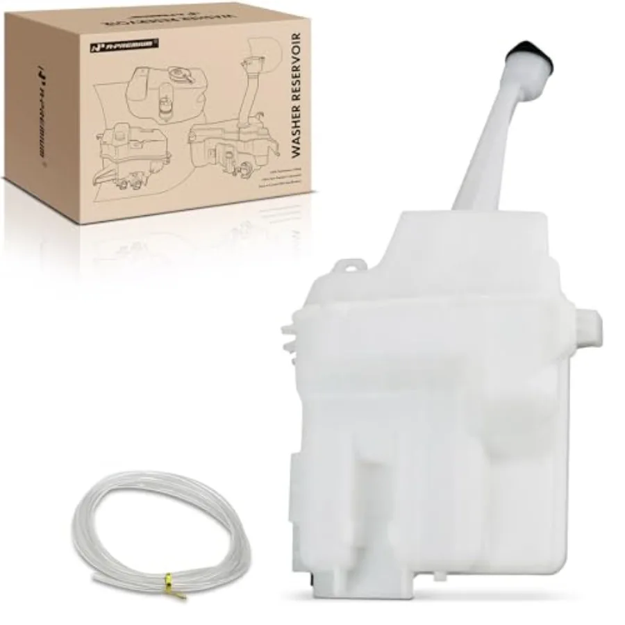 

Windshield Washer Reservoir Compatible with Select Toyota Models - Corolla 2003-2008, Matrix 2003-2008, with Washer Pump/Cap -