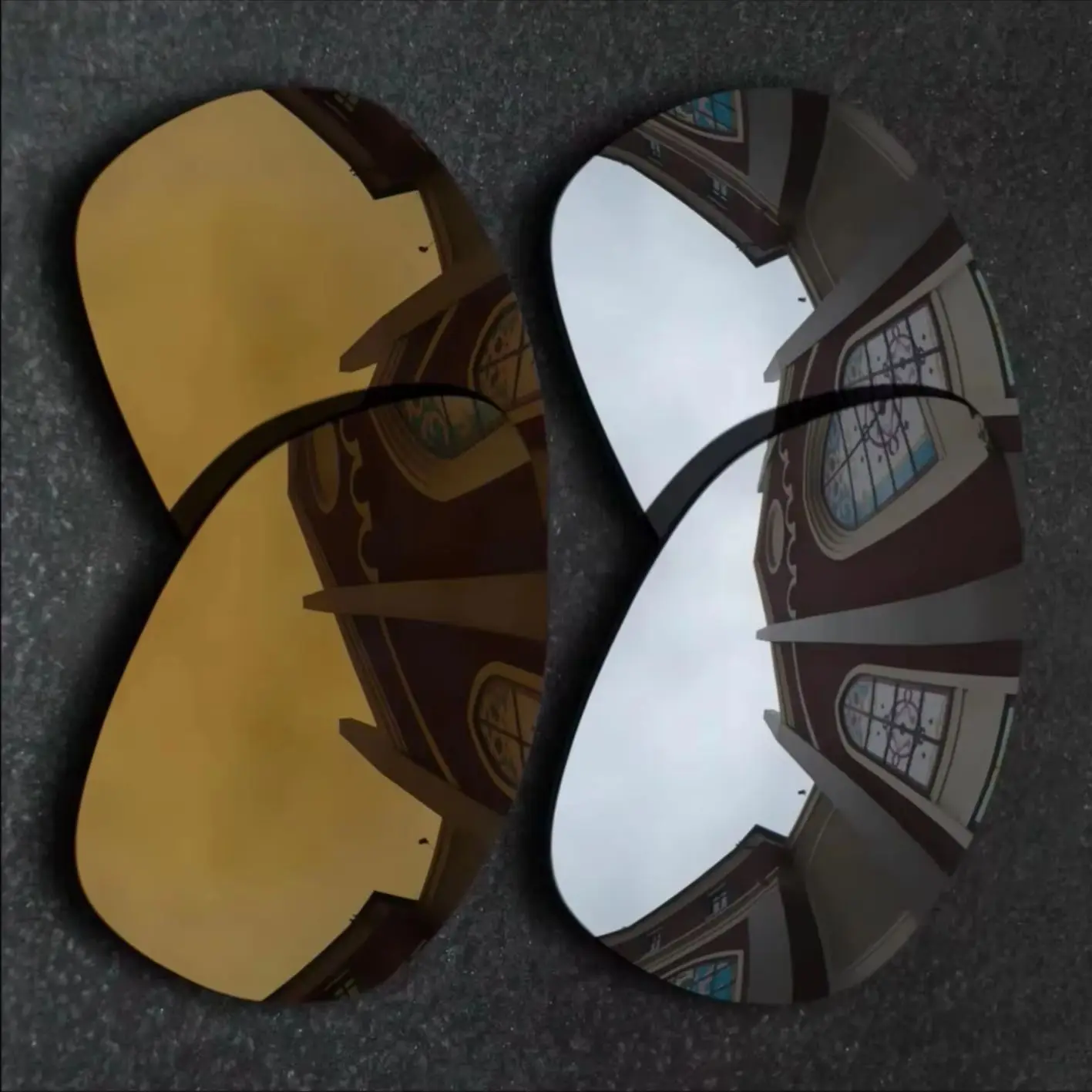 

Chrome&Bronze Copper Anti-scratch Polarized Replacement Lenses for Oakley Crosshair 2012