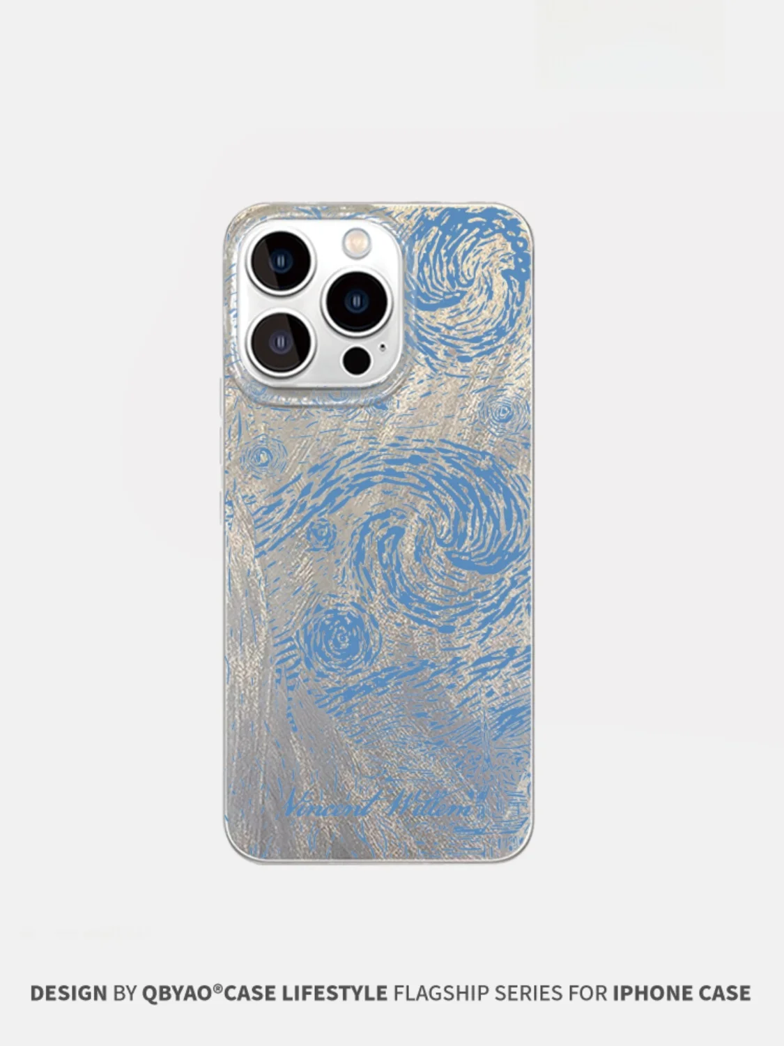 

Jiagengfei Vangogh Gradient Feather Soft TPU Phone Case Full Cover Women's Style 16promax Protective Anti-fall