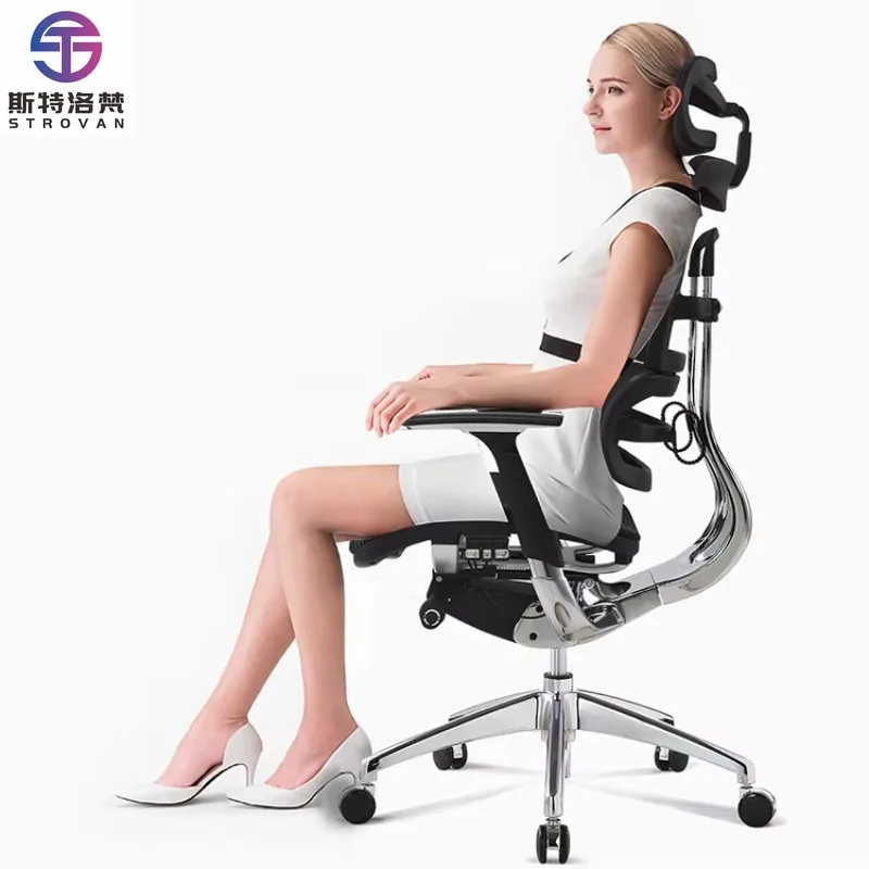 

Commercial Furniture High Back Office Chair 3D Adjustable Mesh Modern Design Fabric Ergonomic High Back Office Chair