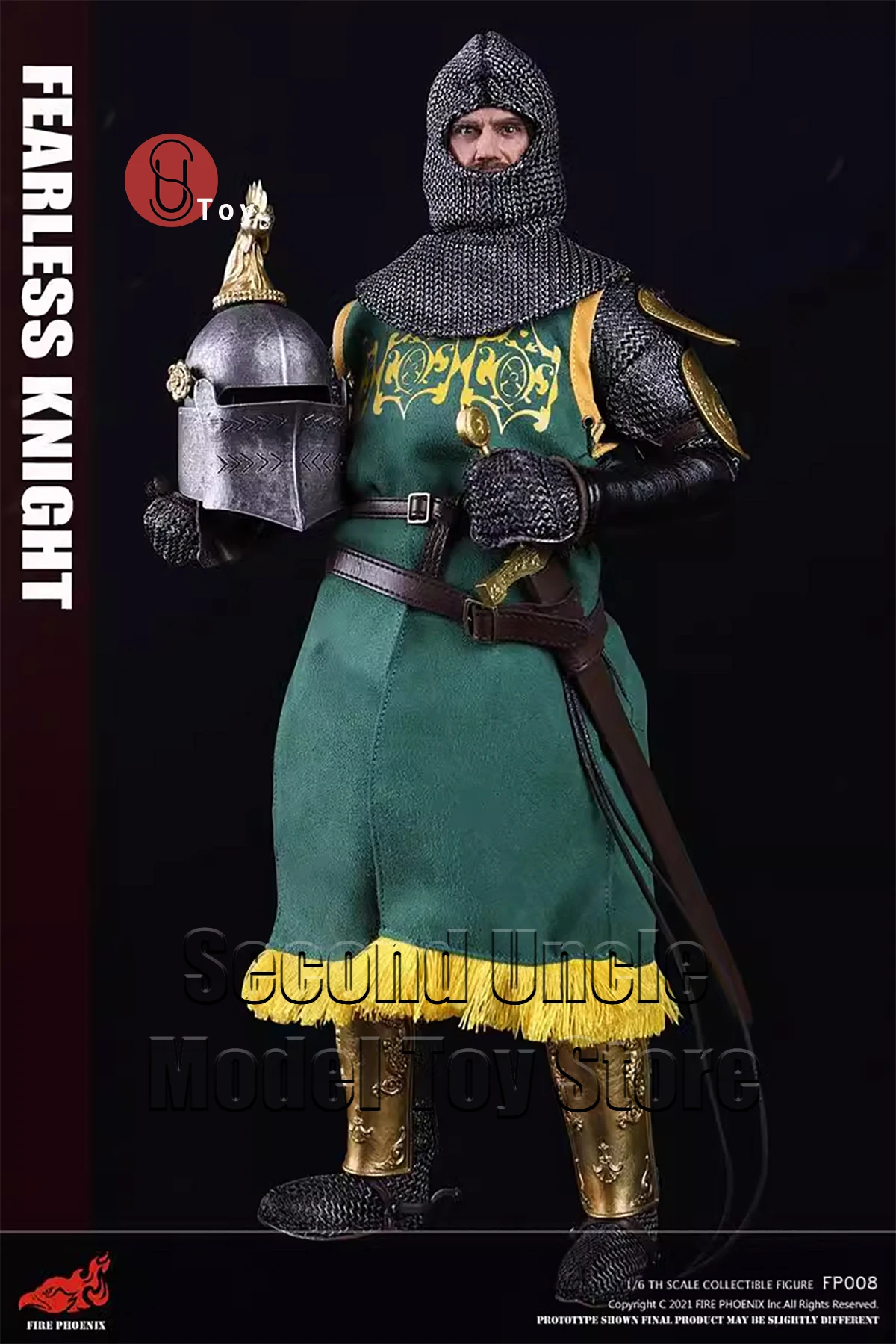 

FIRE PHOENIX FP008 1/6 Die Cast Alloy Fearless Knight 12'' Male Soldier Action Figure Full Set Collectible Model Toy Gift