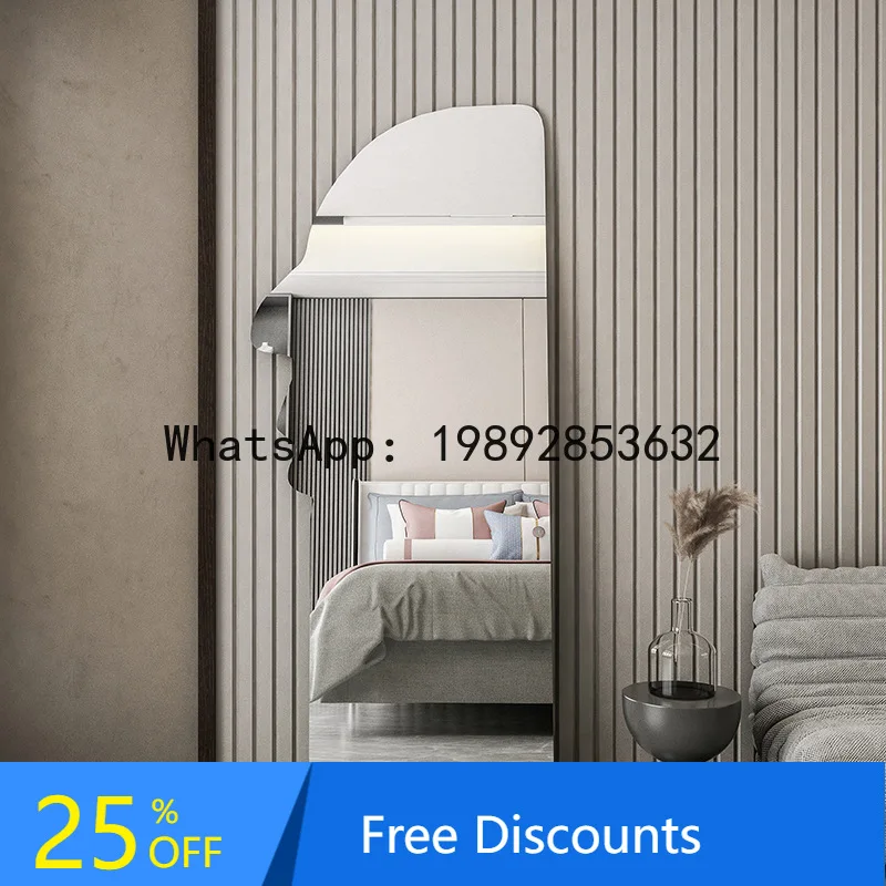 LYY Full Body Frameless Floor Mirror for Home Use, Irregular Shape Mirror for Bedroom, Dressing  Clothing Store Fitting Room