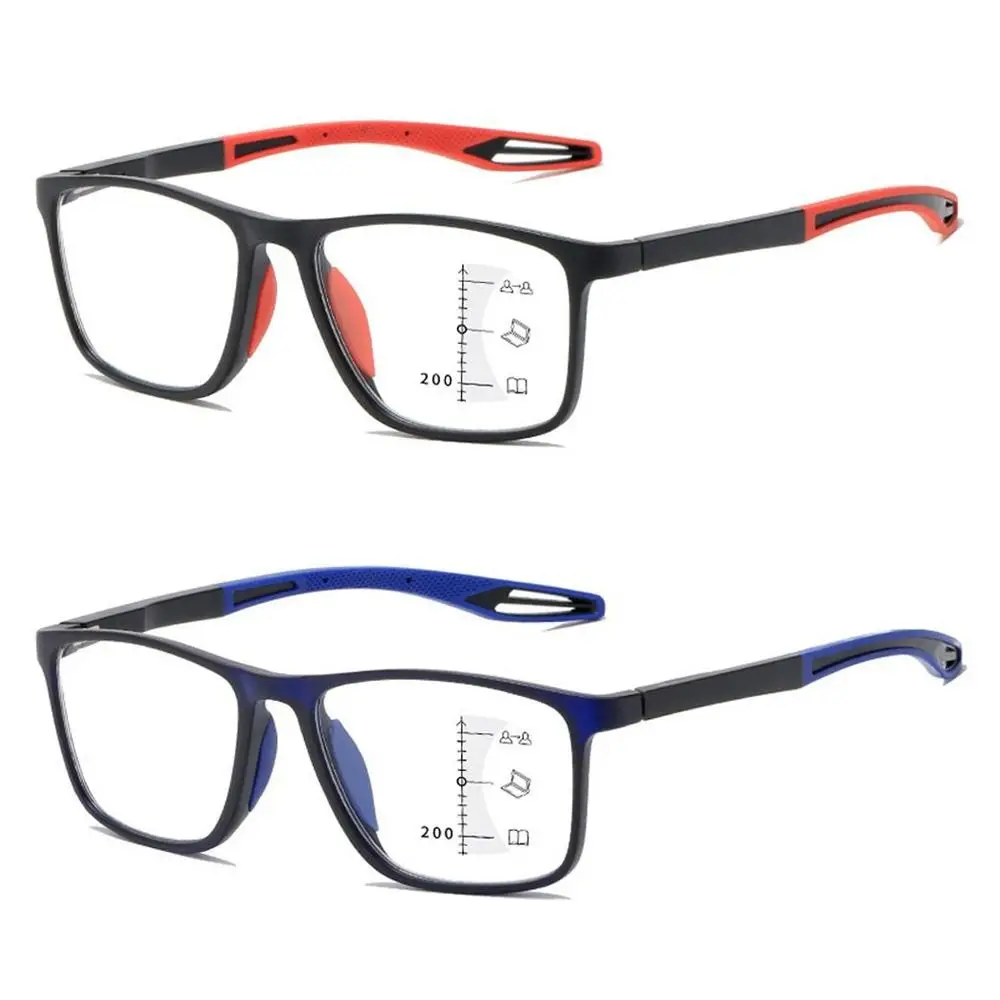 Blue Ray Blocking Anti-Blaulicht-Lesebrille Multifokaler Augenschutz Hyperopiebrille Progressive Near Far Ultralight