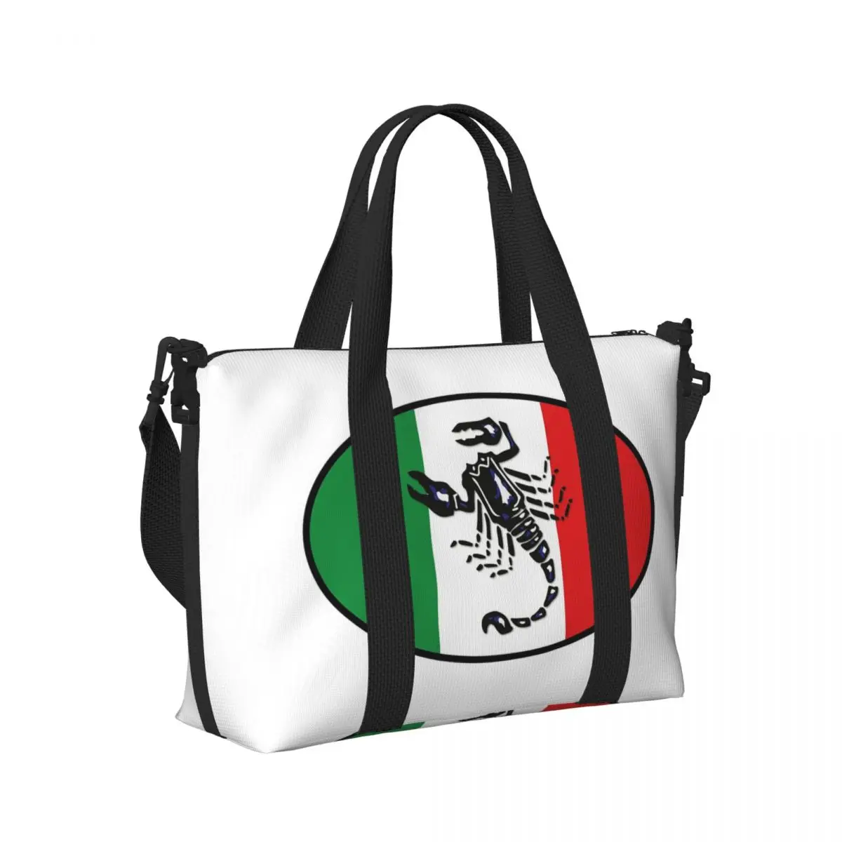 

Italian Roundel CLASSIC Scorp Abarth Beach Travel Bag Large Capacity Tote Bags for Gym Yoga Women Shopping Duffle Shoulder Bag