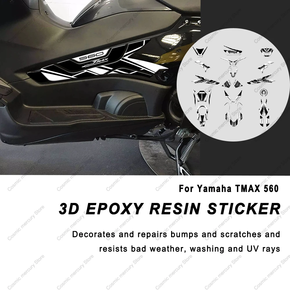 

Tank Pad For Yamaha TMAX 560 2020-2021 Motorcycle Accessories 3D Epoxy Resin Protection Sticker Kit