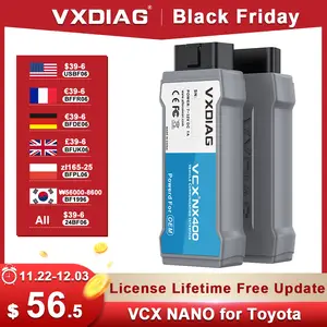 VXDIAG-車の診断ツール,vcx nano,トヨタ,tis,Lexus,nx400,obd2コードリーダー,アクティブテスト,vci  j2534,ecuプログラミングコーディング - AliExpress