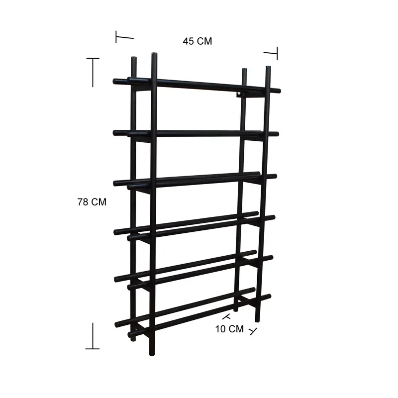 for LK-25075 6 Bottles Iron Wall Mounted Wine Rack