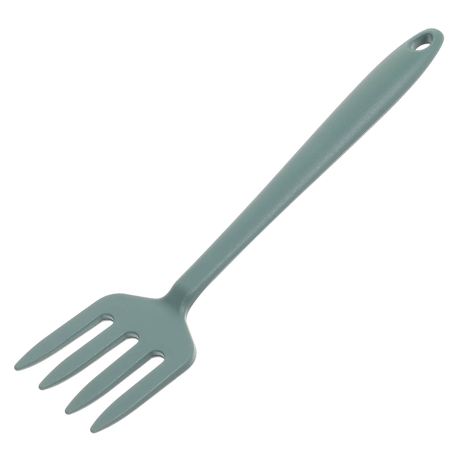 

Fork Spaghetti Kitchen Cooking Household Salad Gadget Fried Eggs Pasta Silicone Utensils Dark Green Practical