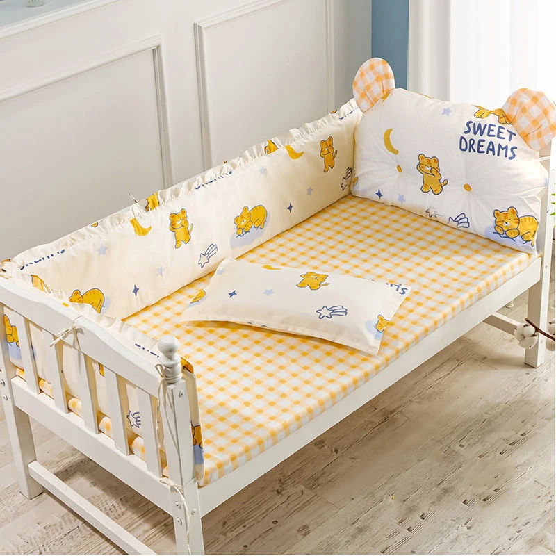 

Cute Crib Anti-collision Bed Surround Children Splicing Bed Bed Fence Newborn Cotton Thicken Guard Rail Cushion Baby Bedding Kit