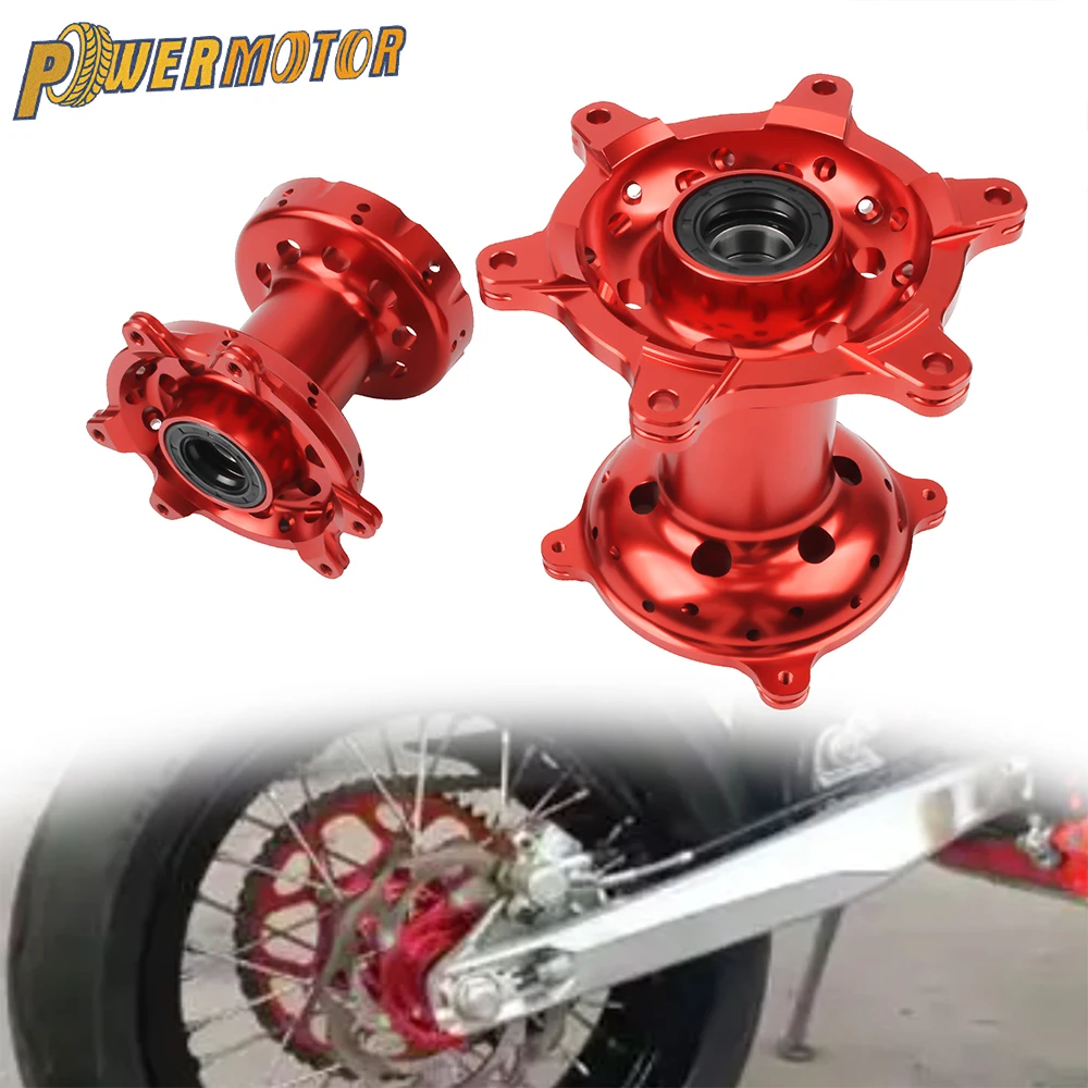 For Honda CR CRF 125 250 450R 450X Motorcycle 36 Holes Front Rear Wheel Hub CNC Aluminum Dirt Bike Motorbike Replacement Parts